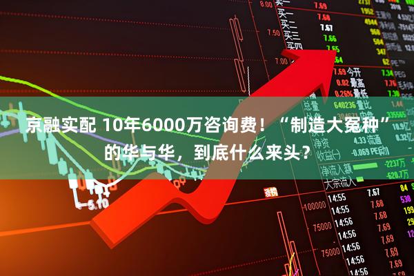 京融实配 10年6000万咨询费！“制造大冤种”的华与华，到底什么来头？