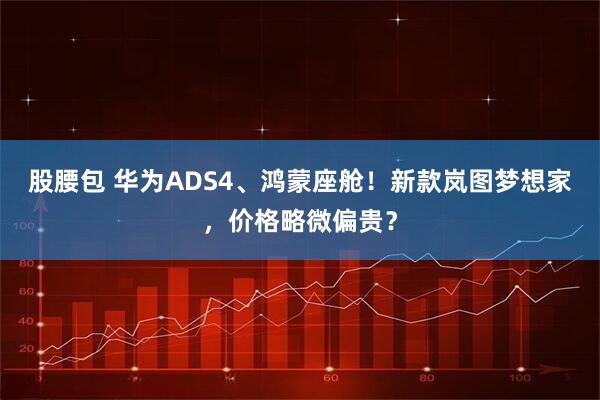 股腰包 华为ADS4、鸿蒙座舱！新款岚图梦想家，价格略微偏贵？