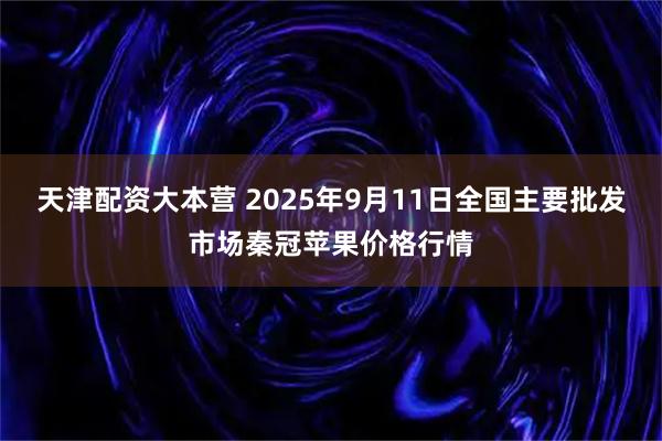 天津配资大本营 2025年9月11日全国主要批发市场秦冠苹果价格行情
