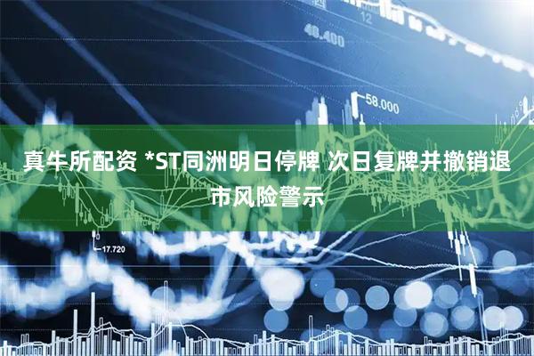 真牛所配资 *ST同洲明日停牌 次日复牌并撤销退市风险警示