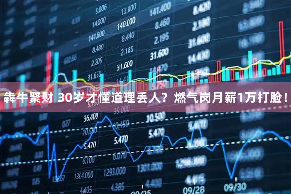 犇牛聚财 30岁才懂道理丢人？燃气岗月薪1万打脸！