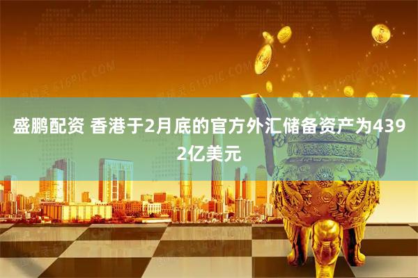 盛鹏配资 香港于2月底的官方外汇储备资产为4392亿美元
